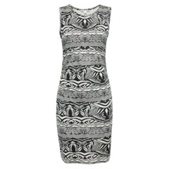 Diane von Furstenberg - Vestito Selene in jersey stampato nero/bianco M.