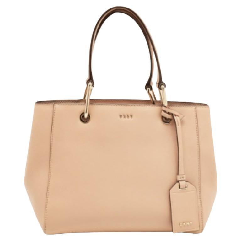 DKNY Tote in pelle beige in vendita