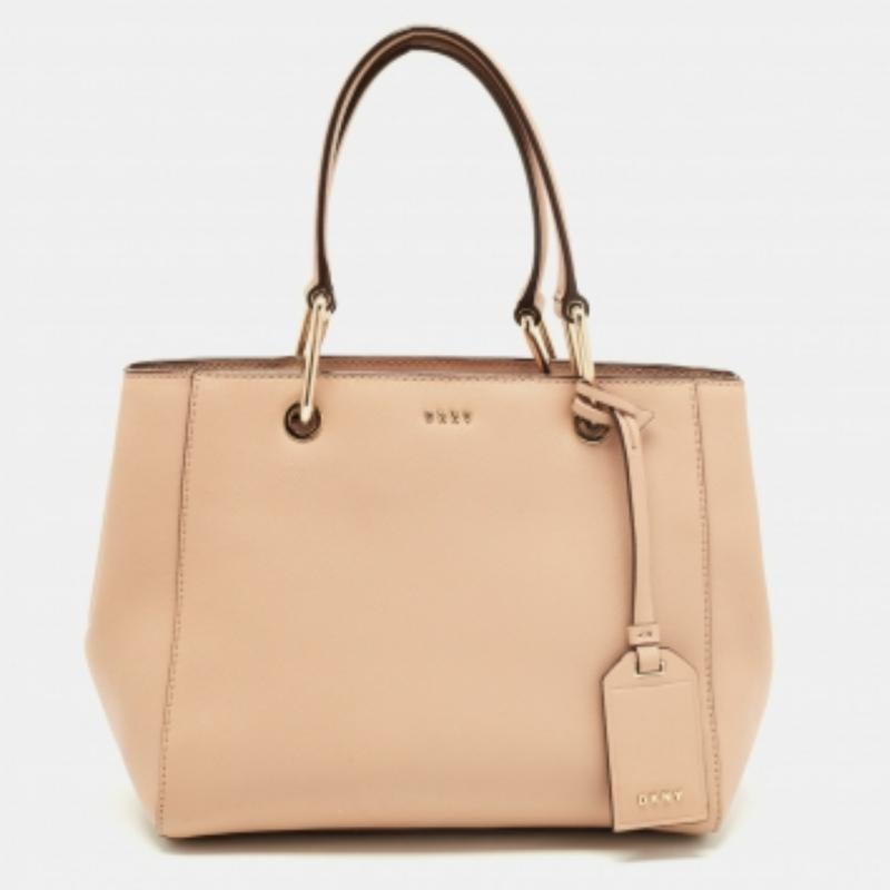DKNY Tote in pelle beige in vendita 5