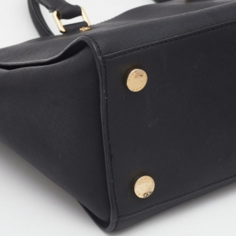 Michael Kors - Borsa a tracolla Selma in pelle nera in vendita 4