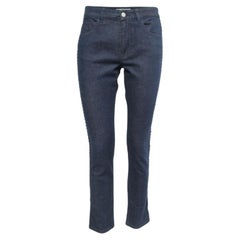 See By Chloe - Jeans in denim blu indaco con bordi in pizzo - Vita 27".