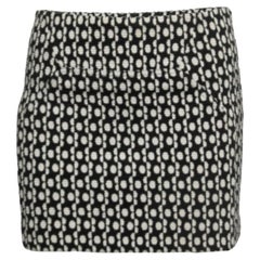 Diane von Furstenberg Mini gonna Kawa in lana jacquard nera S