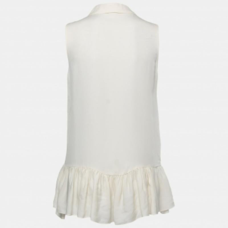 Este top de diseño te aportará estilo y comodidad. Confeccionada con el mejor tejido, la creación se ha realizado con todo lujo de detalles. Combínalo con una falda y tacones.