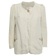 Isabel Marant Etoile Beige Cotton Button Front Jacket M