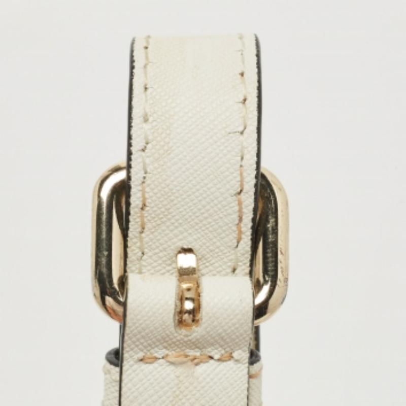 DKNY Weißes Saffiano-Leder Bryant Park Tote (Grau) im Angebot