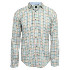 Boss By Hugo Boss - Camicia a quadri multicolore in cotone a manica intera - M. I.
