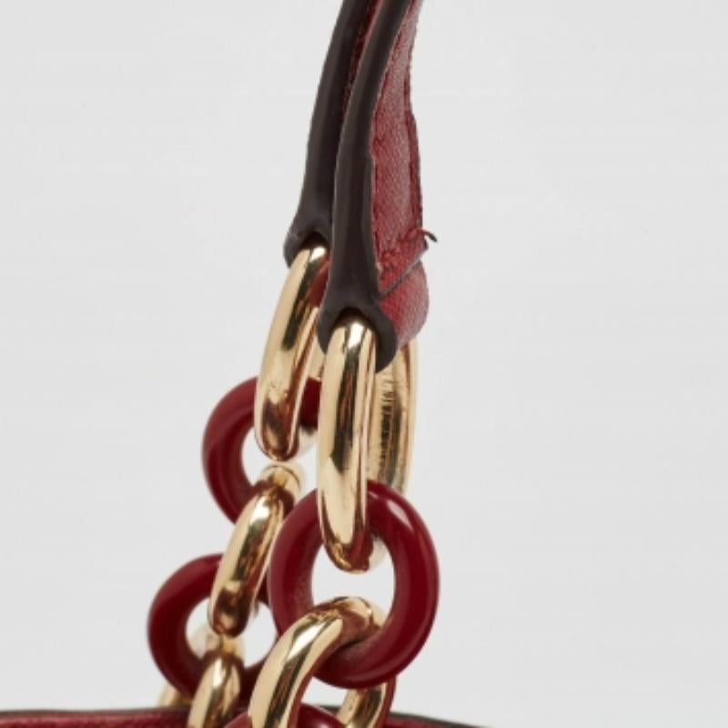Donna Michael Kors Mini Cynthia Tote in pelle rossa in vendita