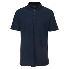 Boss By Hugo Boss Navy Blue Textured Jersey Polo T-Shirt XXL