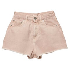 Saint Laurent Pantaloncini in denim rosa vintage Vita 24"
