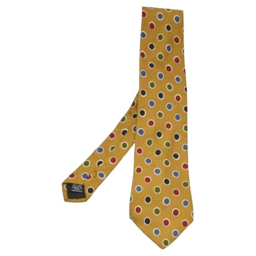 Corbata Tradicional Boss By Hugo Boss de Seda de Puntos Amarilla