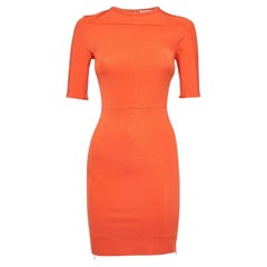 Diane von Furstenberg Mini Abito Bodycon in maglia elastica arancione XS