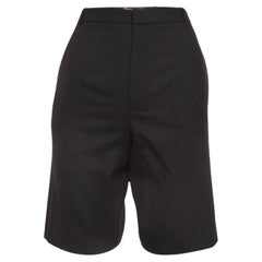 Saint Laurent Pantaloncini chino in lana nera S