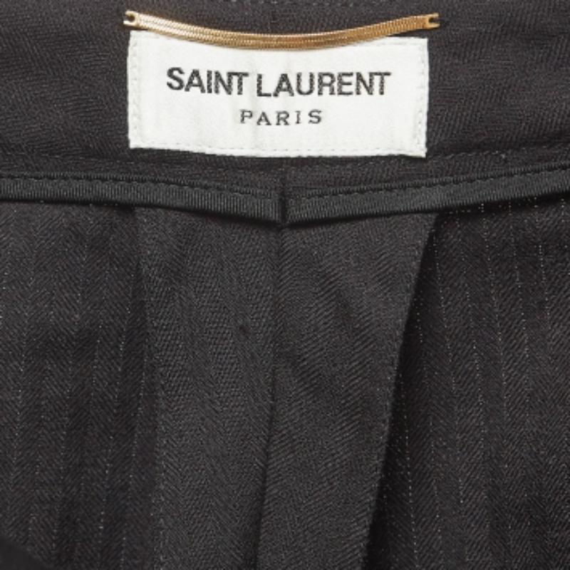 Donna Saint Laurent Pantaloncini chino in lana nera S in vendita