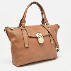 MICHAEL Michael Kors Brown Leather Hamilton Satchel