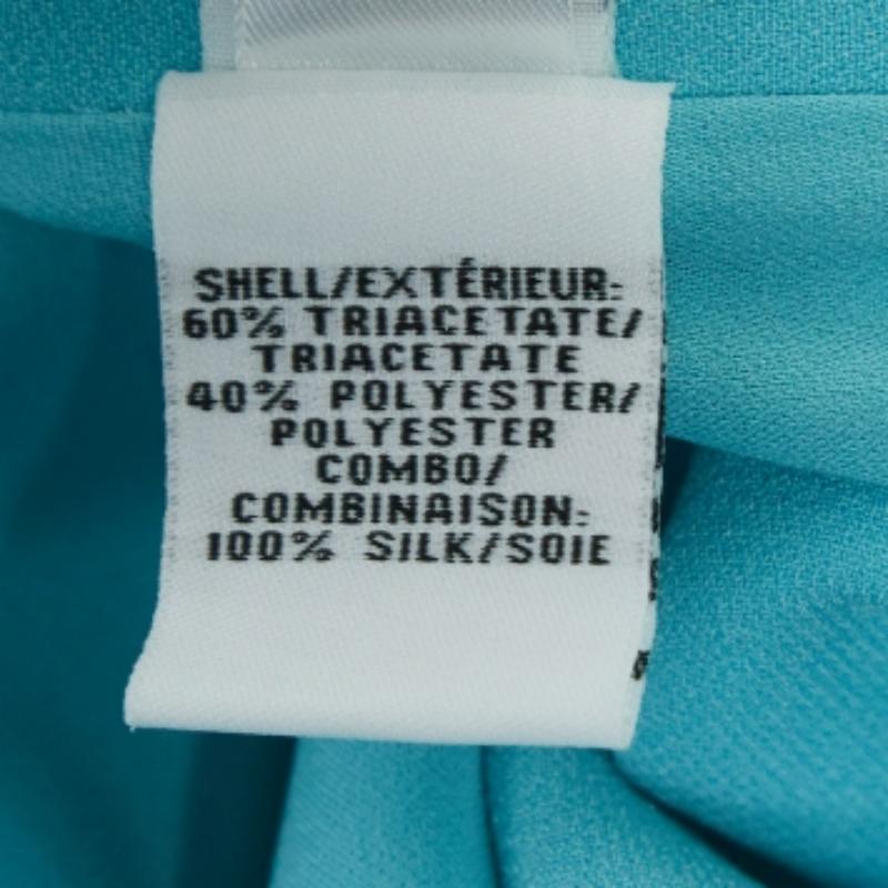 Diane von Furstenberg - Maxi abito avvolgente in crepe stretch blu - S in vendita 1