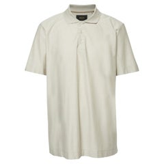 Boss By Hugo Boss Beige Textured Jersey Polo T-Shirt XXL
