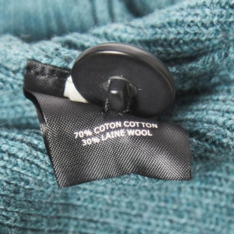 Isabel Marant Etoile Jersey de punto de mezcla de lana verde con detalle de botones XS Gris en venta