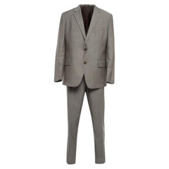 Boss By Hugo Boss Grey Virgin Wool Suit S