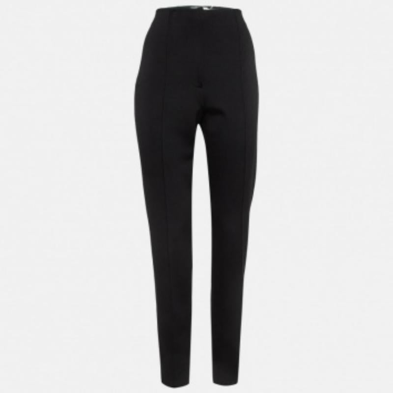 Diane von Furstenberg Pantalón de punto elástico negro L