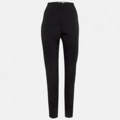 Diane von Furstenberg Pantalón de punto elástico negro L