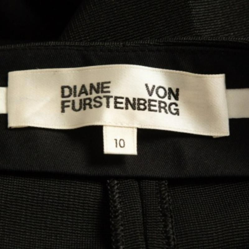 De las mujeres Diane von Furstenberg Pantalón de punto elástico negro L en venta