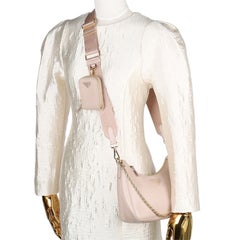 Prada Re-Edition 2005 Saffiano Leather Bag in Beige
