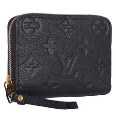 Louis Vuitton Empreinte Zippy Coin Wallet in Black