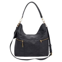 Louis Vuitton Melie Empriente Leather Satchel in Navy, 2017