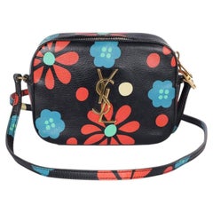 Saint Laurent Calfskin Floral Print Small Classic Monogram Camera Bag, 2015