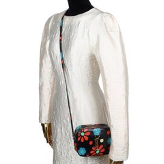 Saint Laurent Calfskin Floral Print Small Classic Monogram Camera Bag, 2015