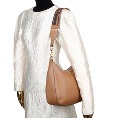 Prada Vitello Daino Soft Zippered Hobo Shoulder Bag