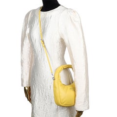 Prada Soft Padded Nappa Leather Mini Bag in Yellow