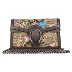Gucci Monogram Jumbo GG Textured Dollar Calfskin Mini Dionysus Shoulder Bag