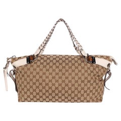 Gucci GG Bamboo Leather Satchel Bag