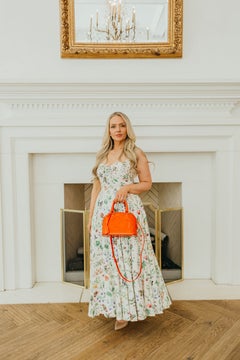 Louis Vuitton Vernis Leather Alma BB Crossbody Bag in Orange