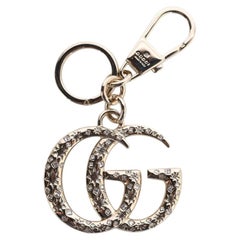 Gucci Crystal Double G Keychain