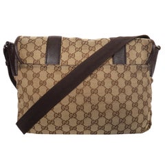 Gucci GG Canvas Crossbody Messenger Bag