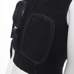 Runway LOUS VUITTON Virgil Abloh Multi 3D Pocket utility pocket ribbed vest M