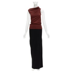 COMME DES GARCONS Vintage 1997 Lumps & Bumps red asymmetric top black skirt M