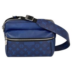 Louis Vuitton Taigarama Outdoor Blue Messenger Bag