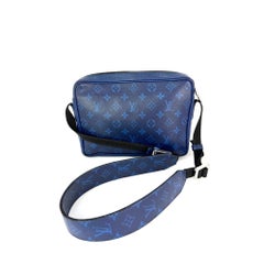 Louis Vuitton Taigarama Outdoor Blue Messenger Bag