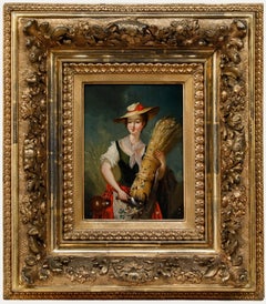 German School Fine 18th Century Oil - Summer Harvest