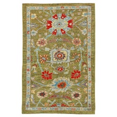 Tappeto Afghanistan Sultanabad Rugs - Lana Blu Verde Rosso - 90819