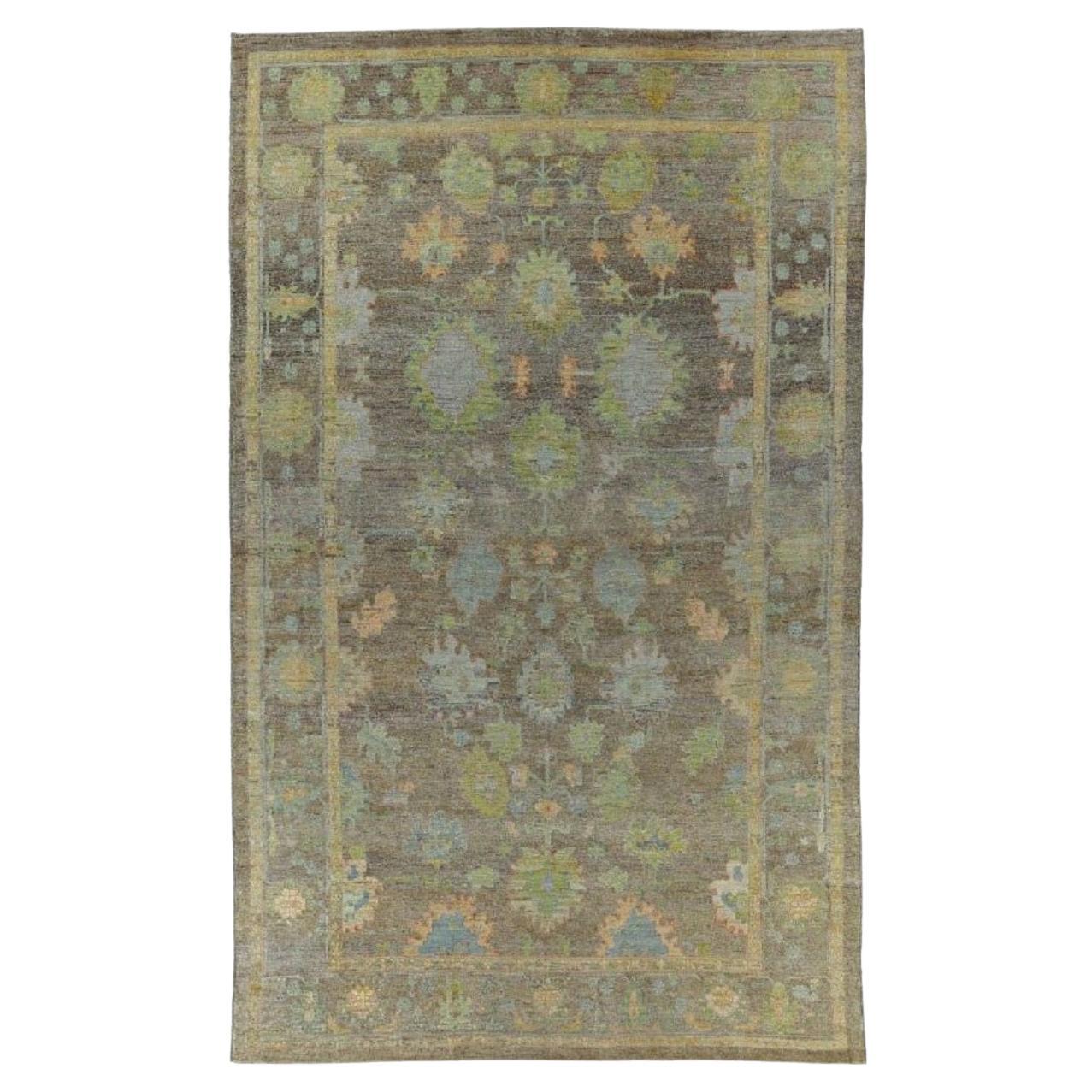 Tappeto Afghanistan Rose Collection'S - Lana Blu Marrone - 90839