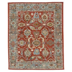 Tappeti Afghanistan Sultanabad Rugs - Lana Blu Avorio Rosso - 90825