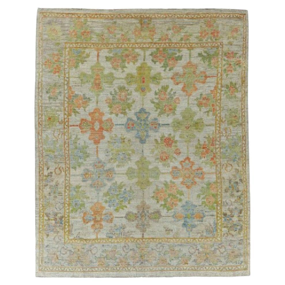 Turkey  Rose Collection Area Rugs - Wool Blue Ivory Red - 90840