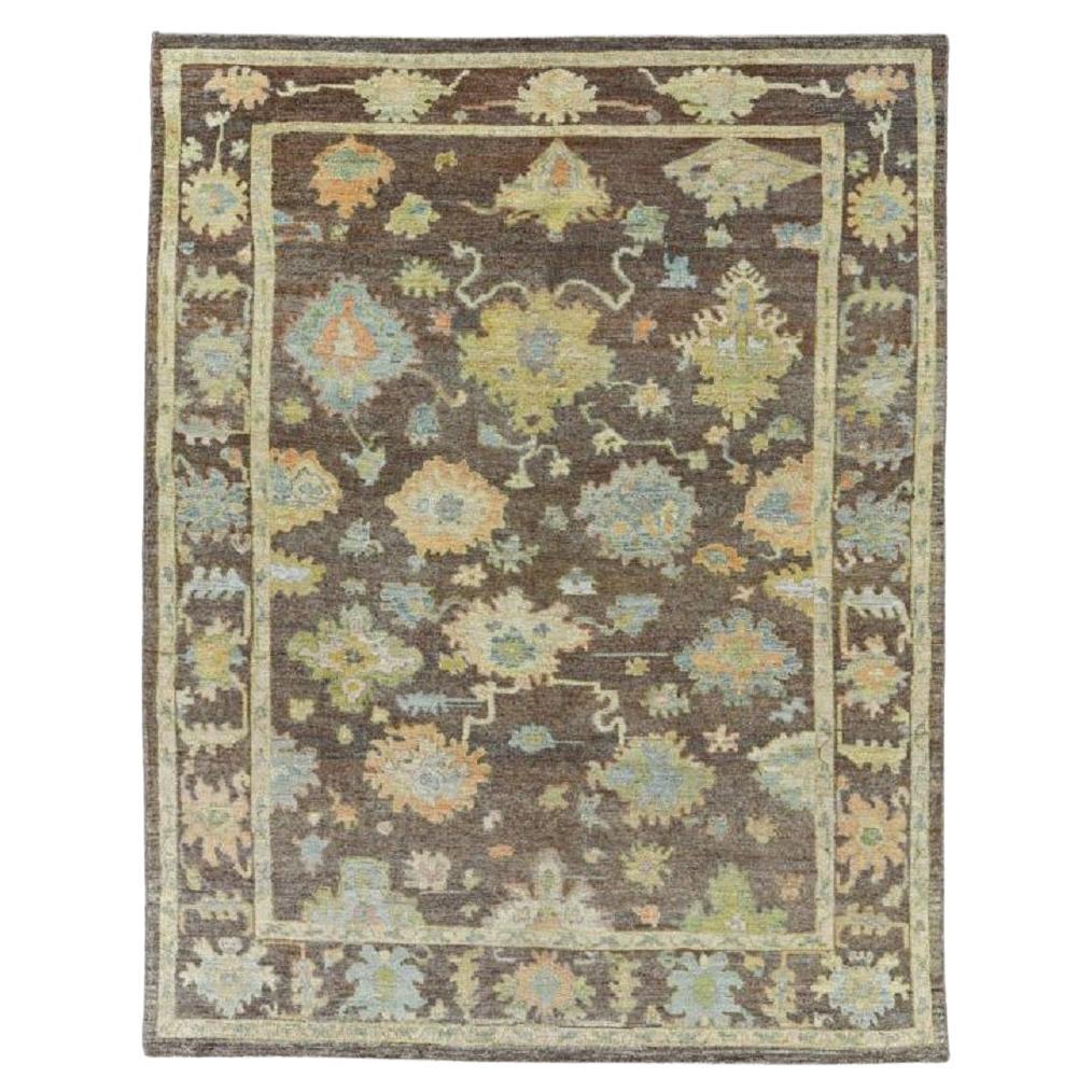 Tappeti Afghanistan Rose Collection - Lana Blu Marrone Rosa - 90842