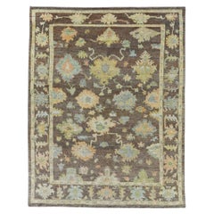 Tappeti Afghanistan Rose Collection - Lana Blu Marrone Rosa - 90842