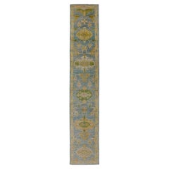 Tappeto Afghanistan Rose Collection - Lana Blu Verde - 90879