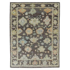 Turkey  Rose Collection Area Rugs - Wool Brown Ivory Pink - 90844